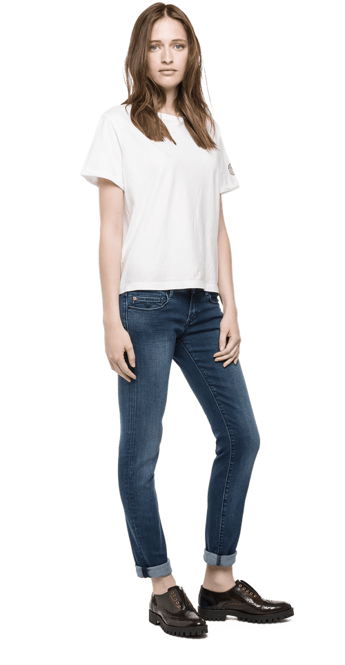 Jean Stretch Para Mujer Trousers Replay