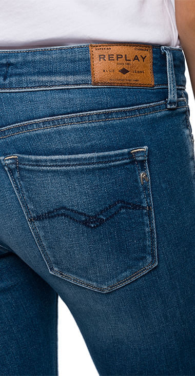 Jean Stretch Para Mujer Luz Anklezip Replay