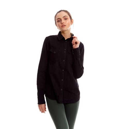Camisa Para Mujer 6 Oz Black Denim Replay