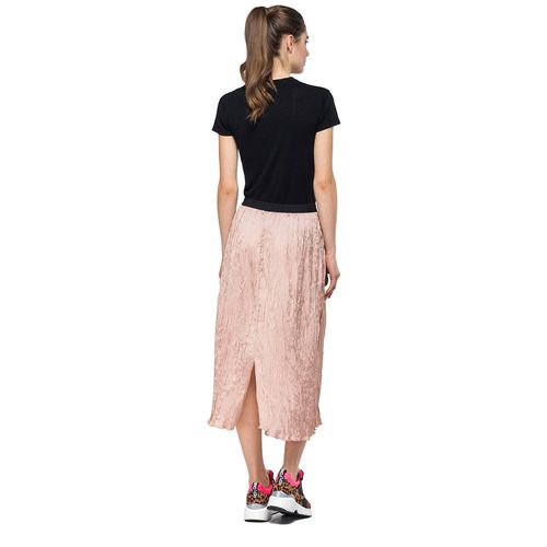Falda Media Para Mujer Heavy Poly Satin Replay