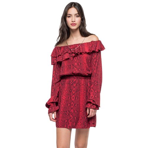 Vestido Corto Para Mujer All Over Snake Light Replay