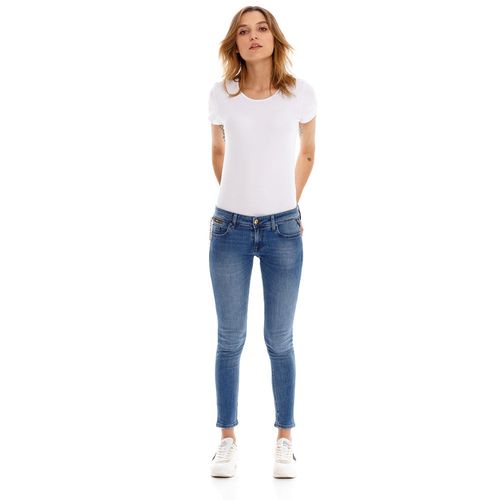 Jean Stretch Para Mujer Luz Coin Zip Replay