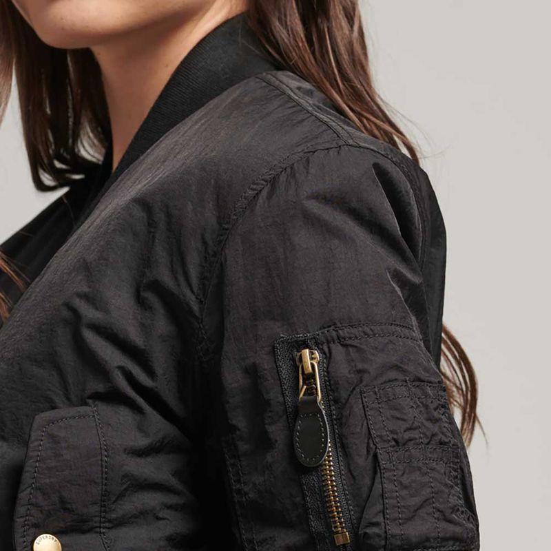 Chaqueta-Casual-Para-Mujer-Vintage-Aviator-Bomber-Superdry