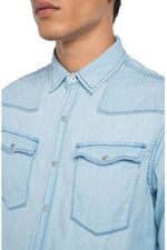 Camisa-Para-Hombre-6-Oz-Light-Indigo-C-Replay