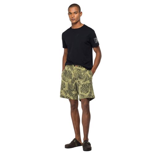 Bermuda Cargo Para Hombre Printed Cotton Satin Replay