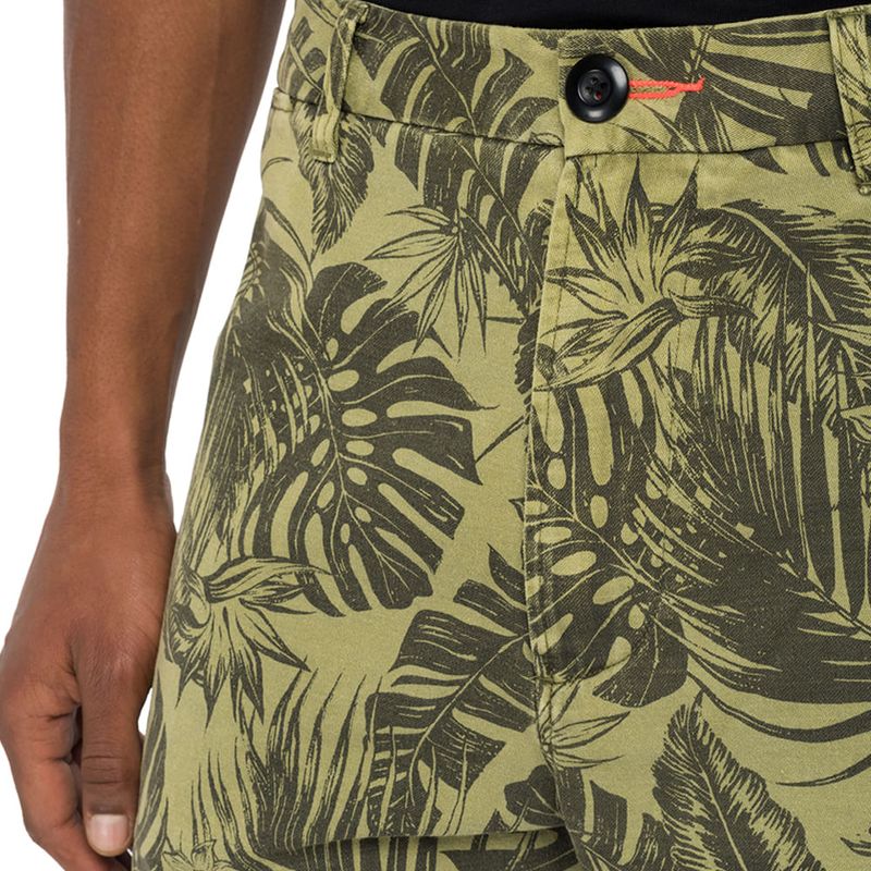 Bermuda-Cargo-Para-Hombre-Printed-Cotton-Satin-Replay