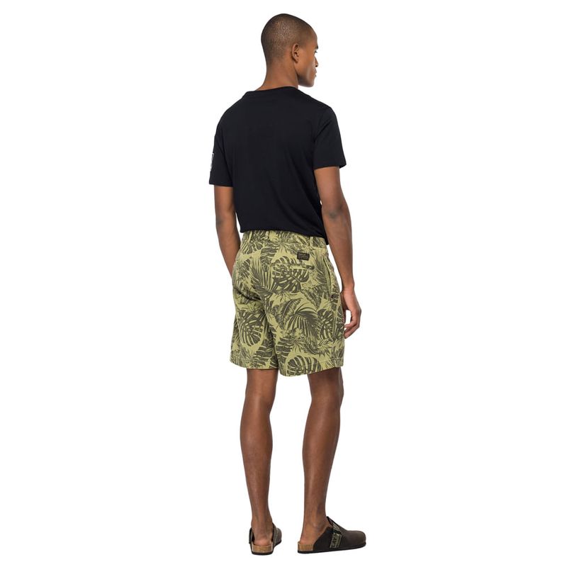 Bermuda-Cargo-Para-Hombre-Printed-Cotton-Satin-Replay