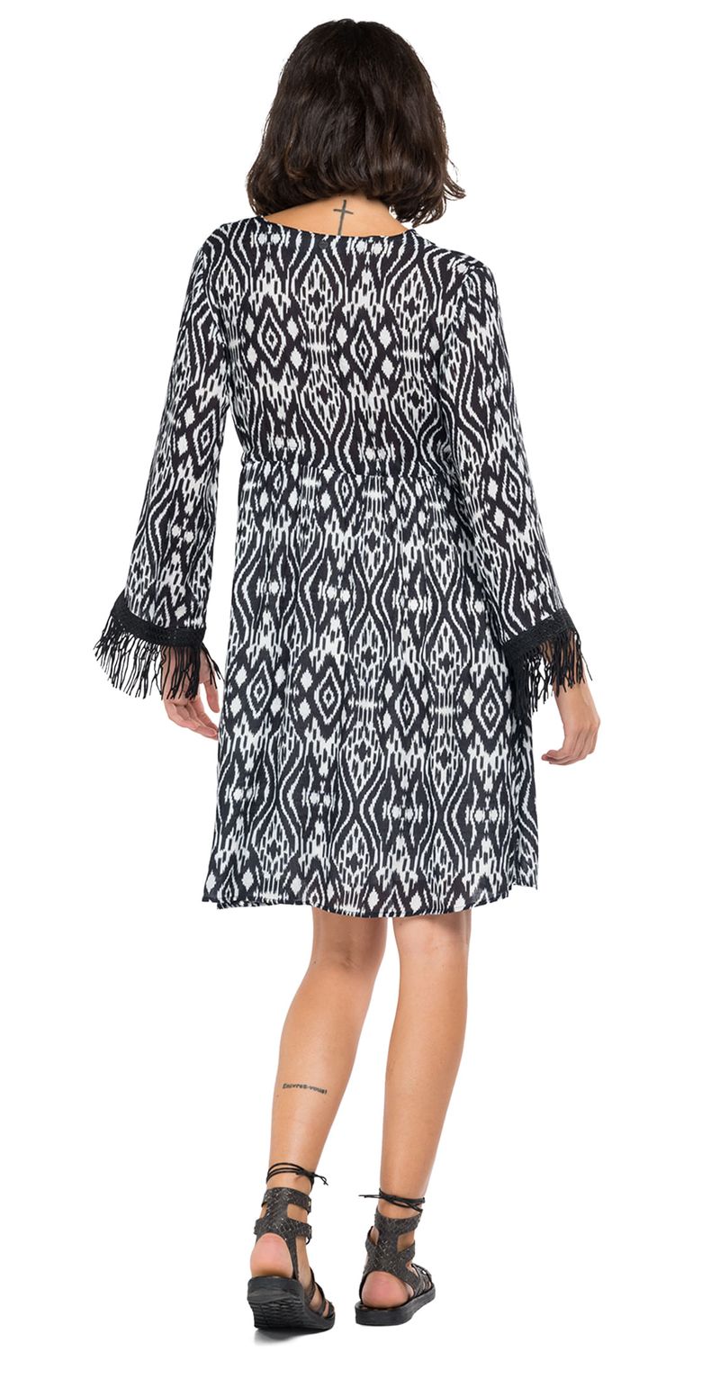 Vestido-Medio-Para-Mujer-All-Over-Printed-Vi-Replay