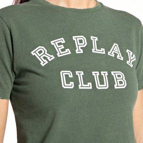 Camiseta Manga Corta Para Mujer Replay