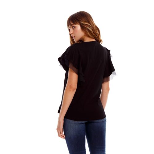 Camiseta Manga Corta Para Mujer Girbaud