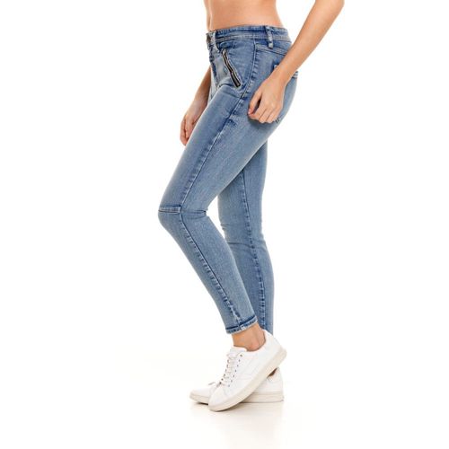 Jean Stretch Para Mujer Zipper High Girbaud