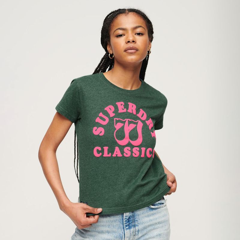 Camiseta-Manga-Corta-Graphic-Para-Mujer-Archive-Neon-Superdry