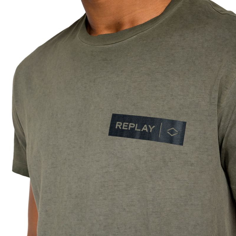 Camiseta-Para-Hombre-Garment-Dyed-Cotton-Jersey-Replay