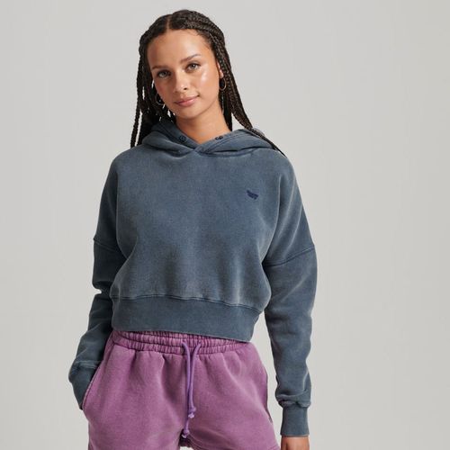 Buzo Cerrado Para Mujer Vintage Wash Crop Hood Superdry