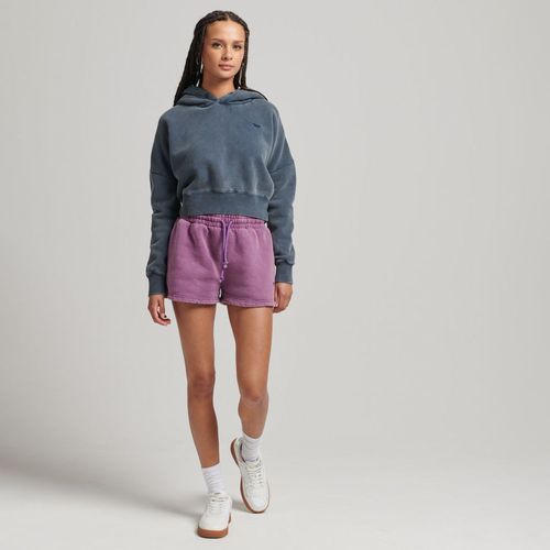 Buzo Cerrado Para Mujer Vintage Wash Crop Hood Superdry