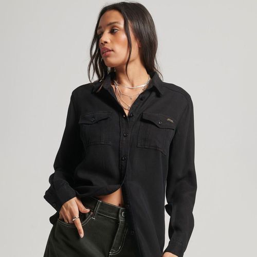 Camisa Manga Larga Para Mujer Vintage Military Superdry