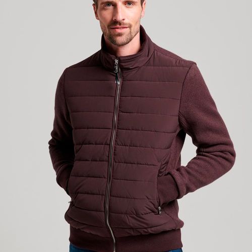 Chaqueta Padded Para Hombre Studios Padded Knit Mix Superdry