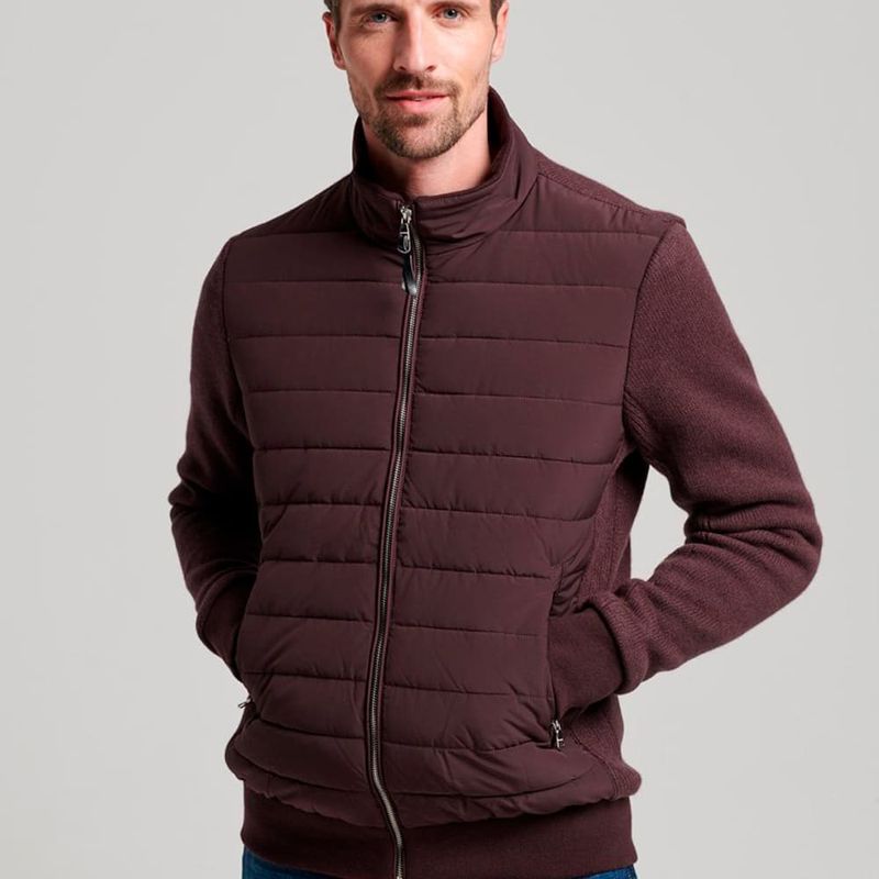 Chaqueta-Padded-Para-Hombre-Studios-Padded-Knit-Mix-Superdry