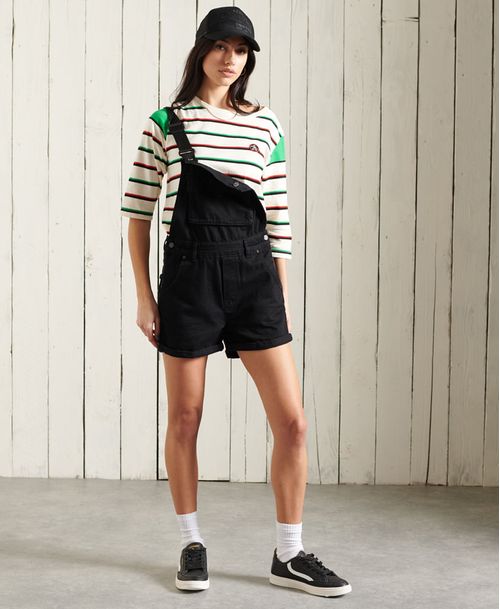 Enterizo Corto Para Mujer Denim Dungaree Boy Superdry