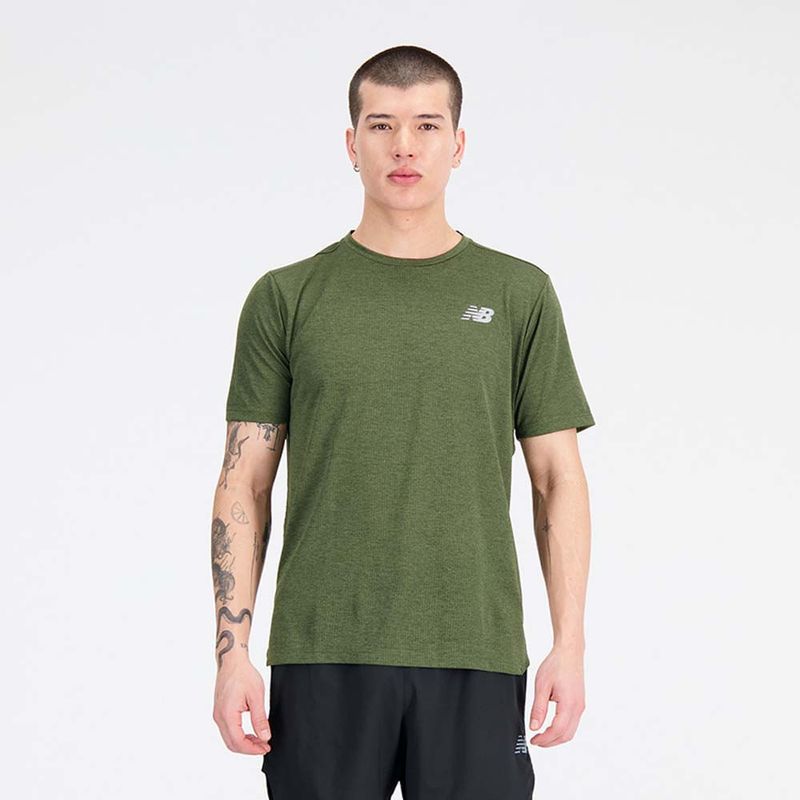 Camiseta-Manga-Corta-Para-Hombre-Impact-Run-Sleeve-New-Balance