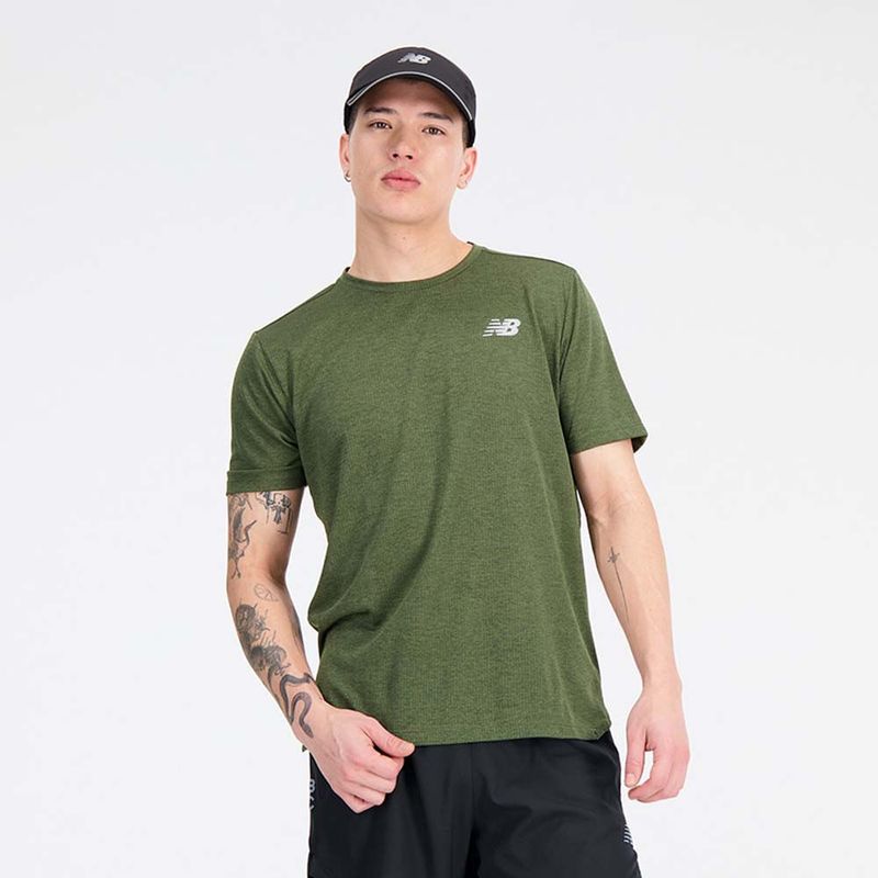 Camiseta-Manga-Corta-Para-Hombre-Impact-Run-Sleeve-New-Balance