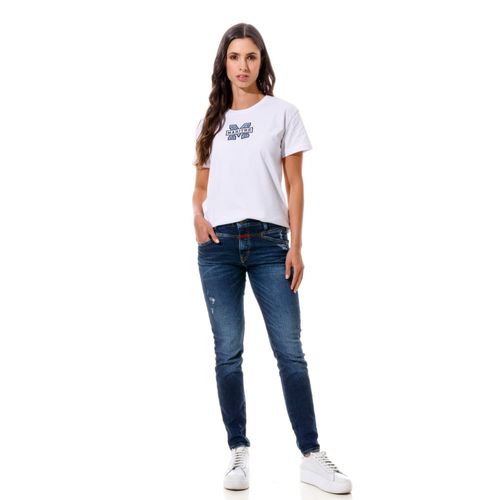 Camiseta Manga Corta Para Mujer Le-Marithé Girbaud