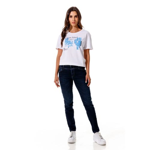 Camiseta Manga Corta Para Mujer Le-Marithé Girbaud