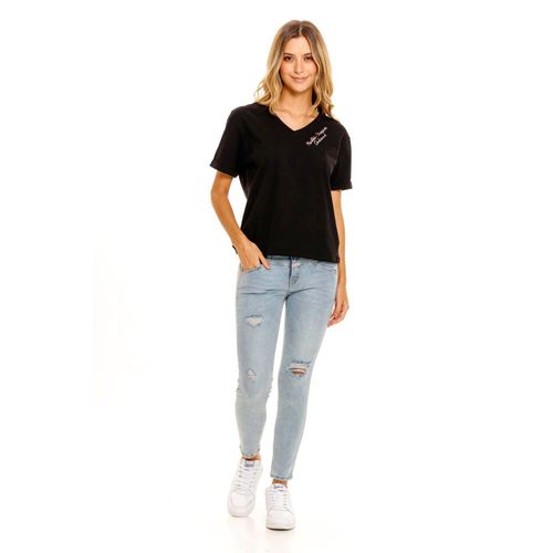 Camiseta Manga Corta Para Mujer  Girbaud