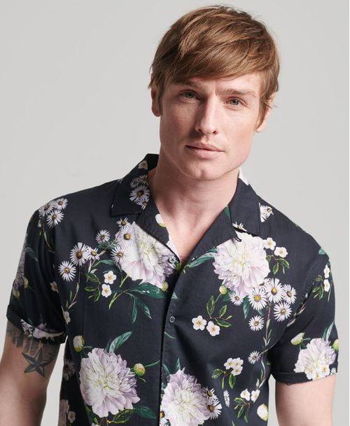 Camisa Manga Corta Para Hombre Studios Open Collar Superdry