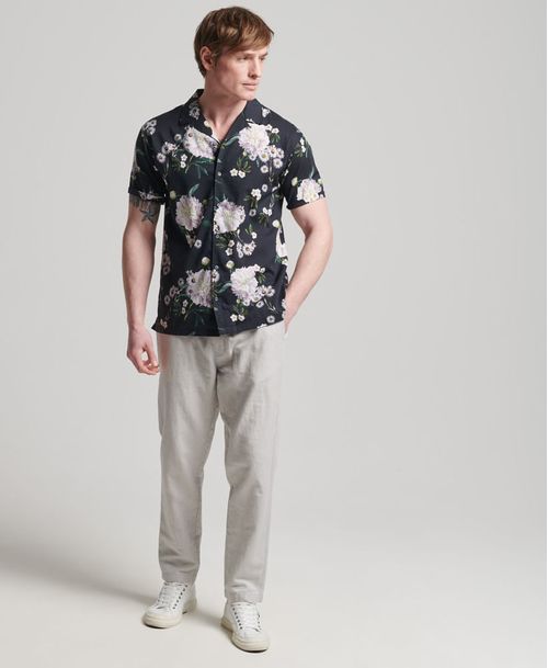 Camisa Manga Corta Para Hombre Studios Open Collar Superdry