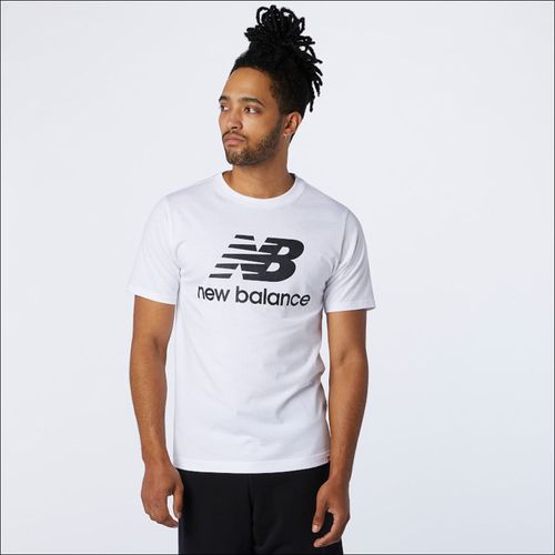 Camiseta Manga Corta Para Hombre Essentials Stacked Logo Tee New Balance