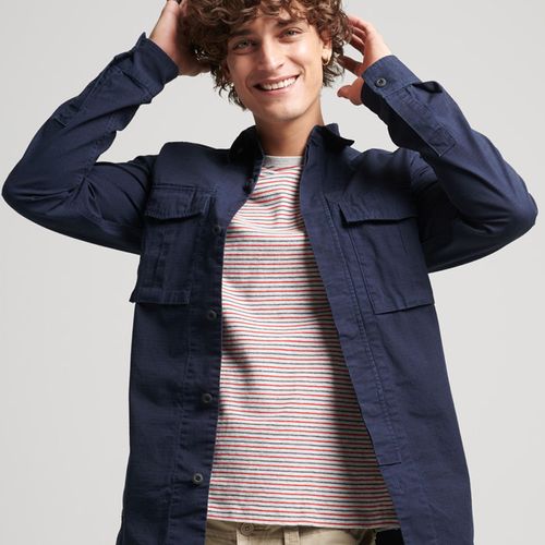Camisa Manga Larga Para Hombre Vintage Military Superdry