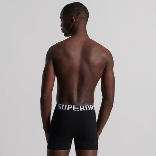 Boxer Para Hombre Dual Logo Double Pack Superdry