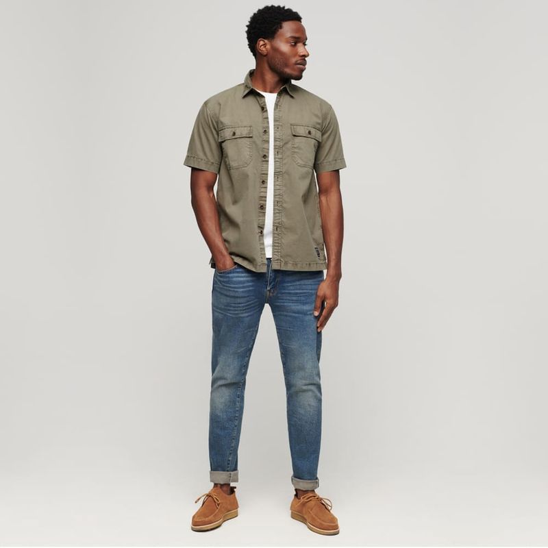 Camisa-Manga-Corta-Para-Hombre-Military-Superdry