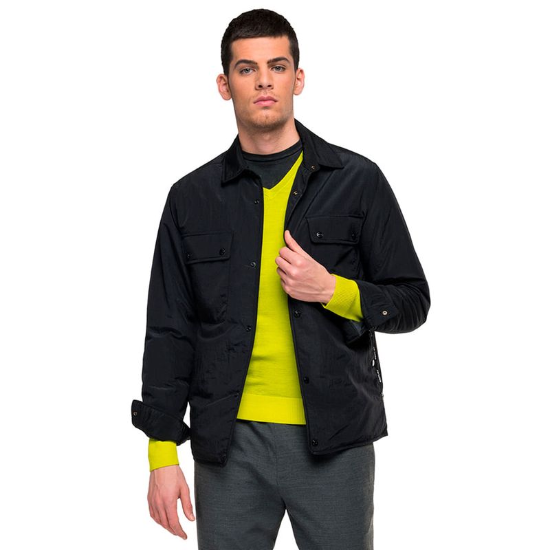 Chaqueta-Casual-Para-Hombre-Crinkle-Nylon-Ripstop-Replay