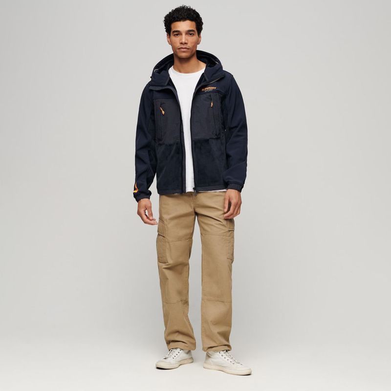 Chaqueta-Rompe-Vientos-Para-Hombre-Hooded-Hybrid-Trekker-Superdry