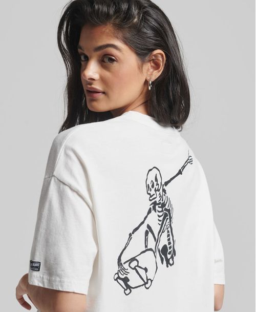 Camiseta Manga Corta Para Mujer Vintage Cali Superdry