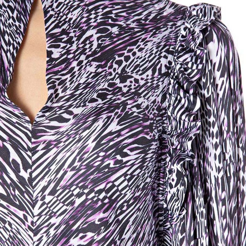 Vestido-Medio-Para-Mujer-All-Over-Printed-Viscose-Satin-Replay