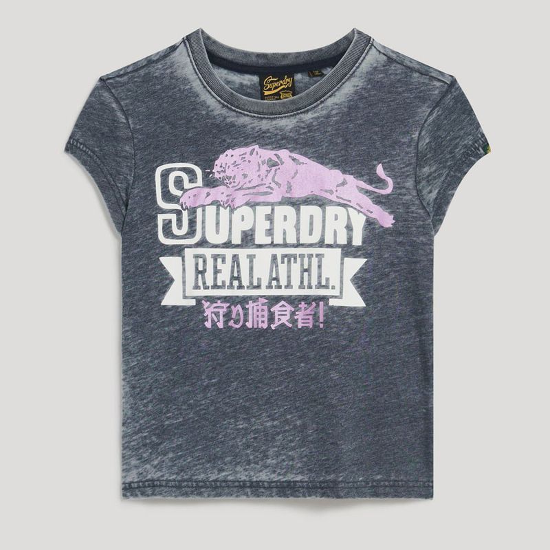 Camiseta-Para-Mujer-Varsity-Burnout-Cap-Slv-Tee-Superdry