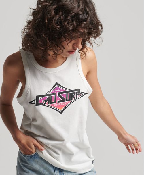 Camiseta Para Mujer Vintage Cali Vest Superdry