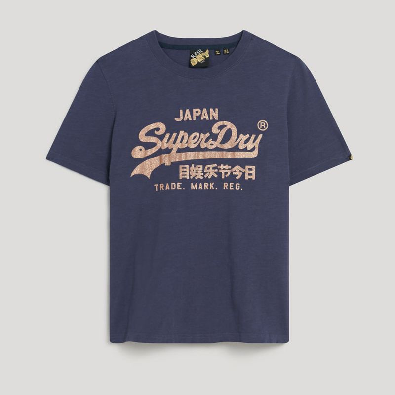 Camiseta-Para-Mujer-Metallic-Vl-Relaxed-Superdry