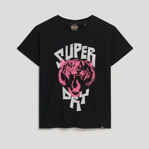 Camiseta Para Mujer Lo-Fi Rock Fitted Tee Superdry