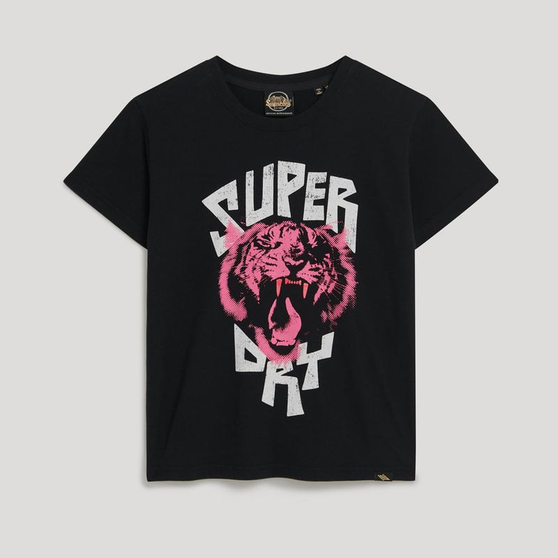 Camiseta-Para-Mujer-Lo-Fi-Rock-Fitted-Tee-Superdry