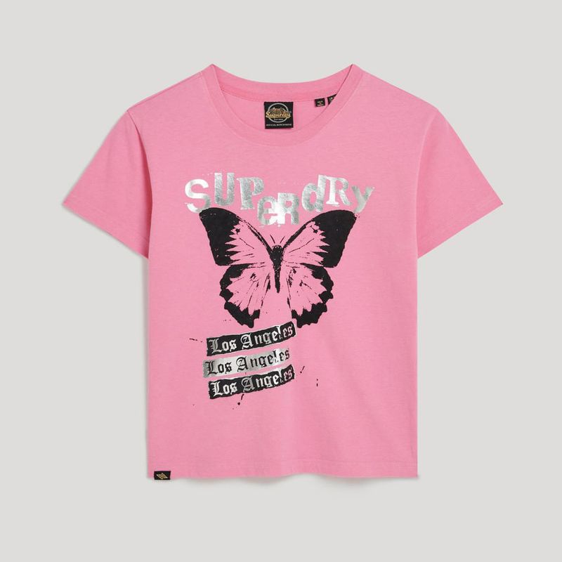 Camiseta-Para-Mujer-Lo-Fi-Rock-Fitted-Tee-Superdry