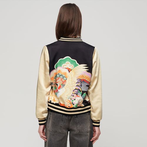 Chaqueta Casual Para Mujer Suikajan Printed Bomber Superdry