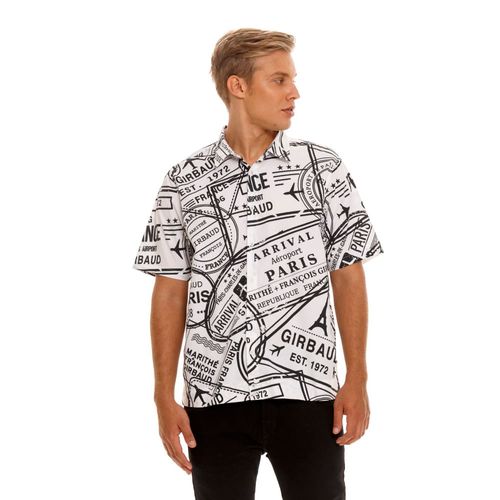 Camisa Manga Corta Para Hombre Camisa Girbaud