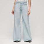 Jean-Stretch-Para-Mujer-Raw-Hem-Wide-Leg-Flare-Superdry