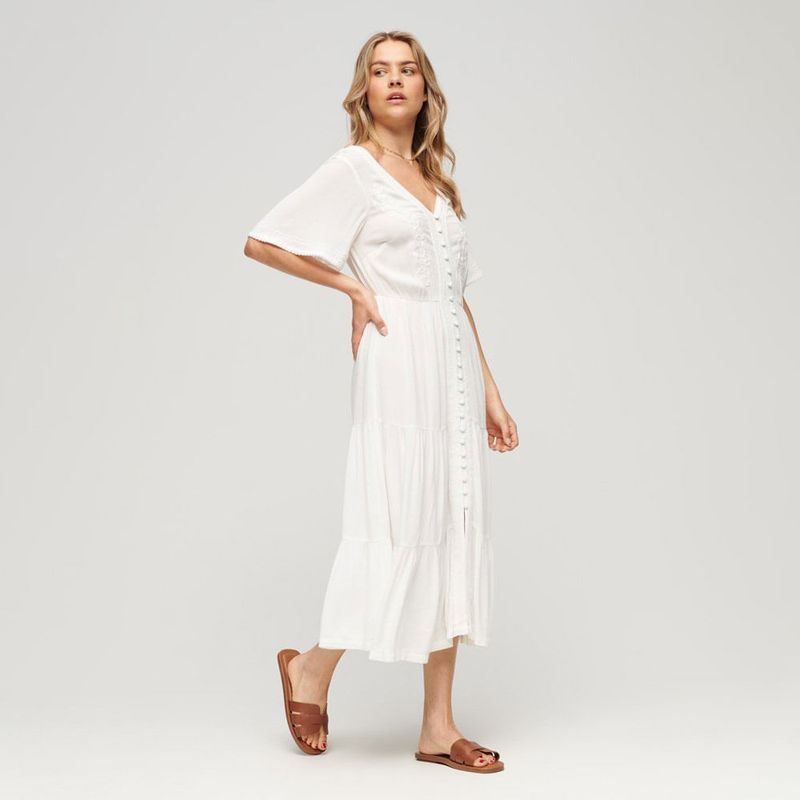 Vestido-Corto-Para-Mujer-Ss-Emb-Tiered-Midi-Superdry