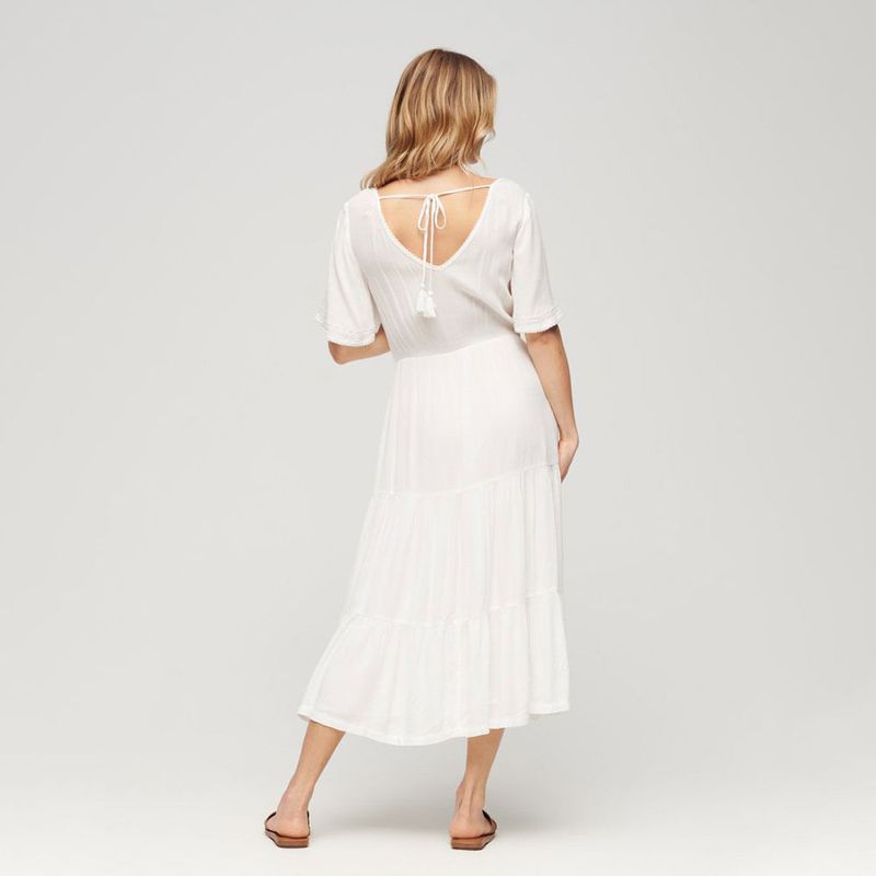 Vestido-Corto-Para-Mujer-Ss-Emb-Tiered-Midi-Superdry