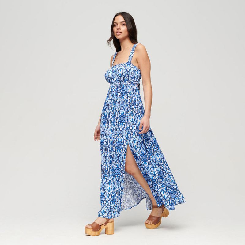 Vestido-Largo-Para-Mujer-Tie-Back-Maxi-Superdry